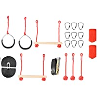 VGEBY1 Ninja Rope- Children Obstacle Training Climbing Course Warrior Junior Fitness Equipment Kit